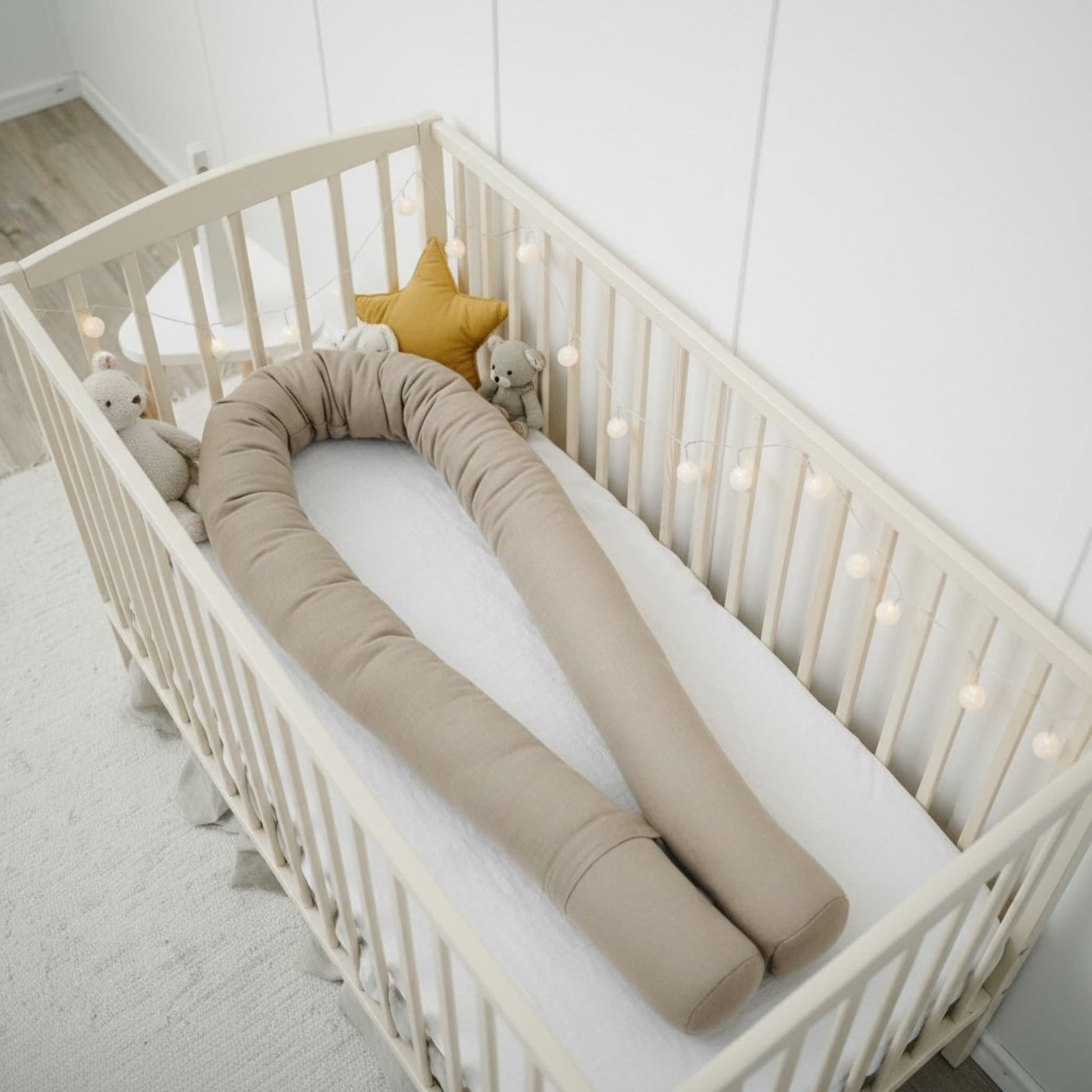 Snake Baby Crib Bumpers, Linen Crib Bumper