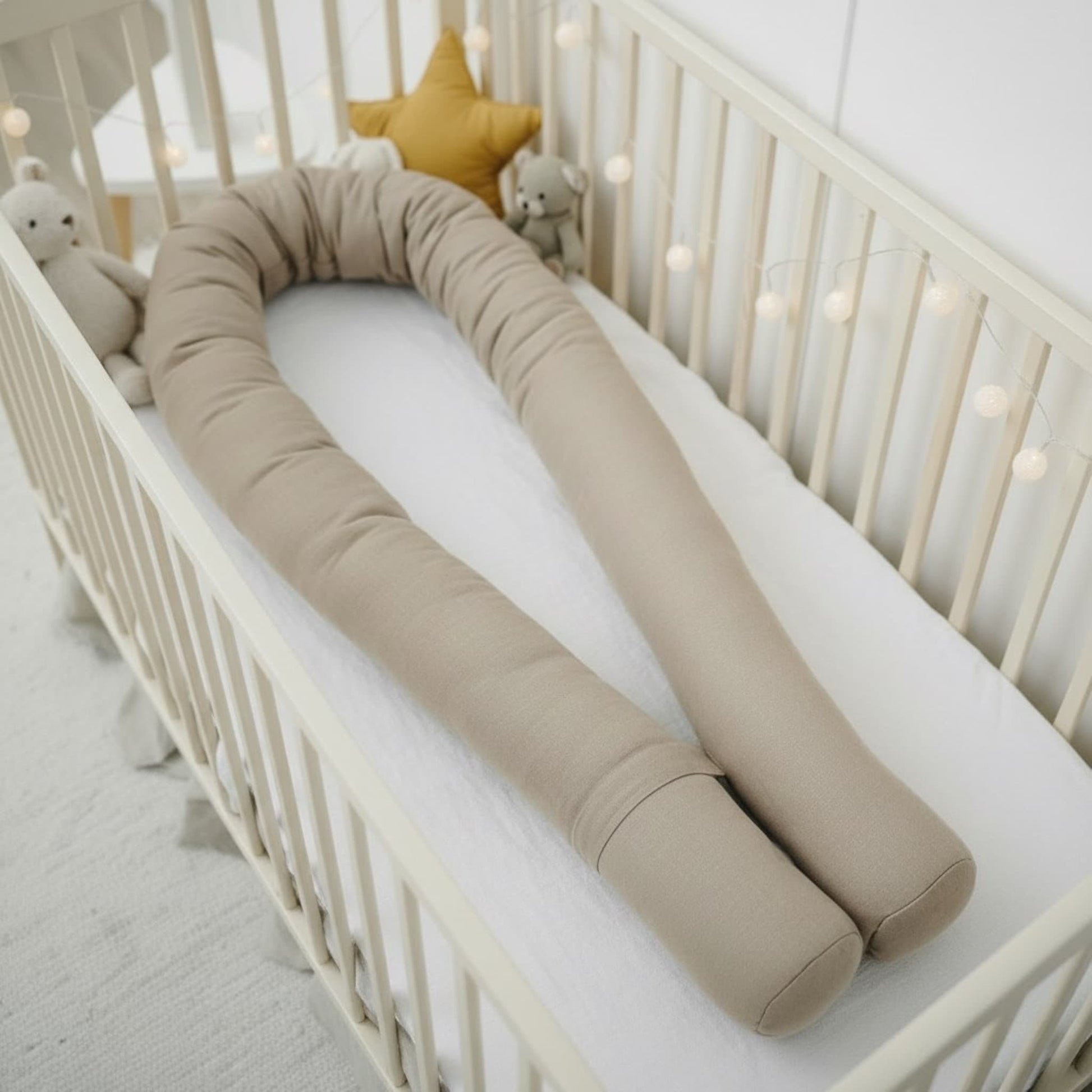Snake Baby Crib Bumpers, Linen Crib Bumper