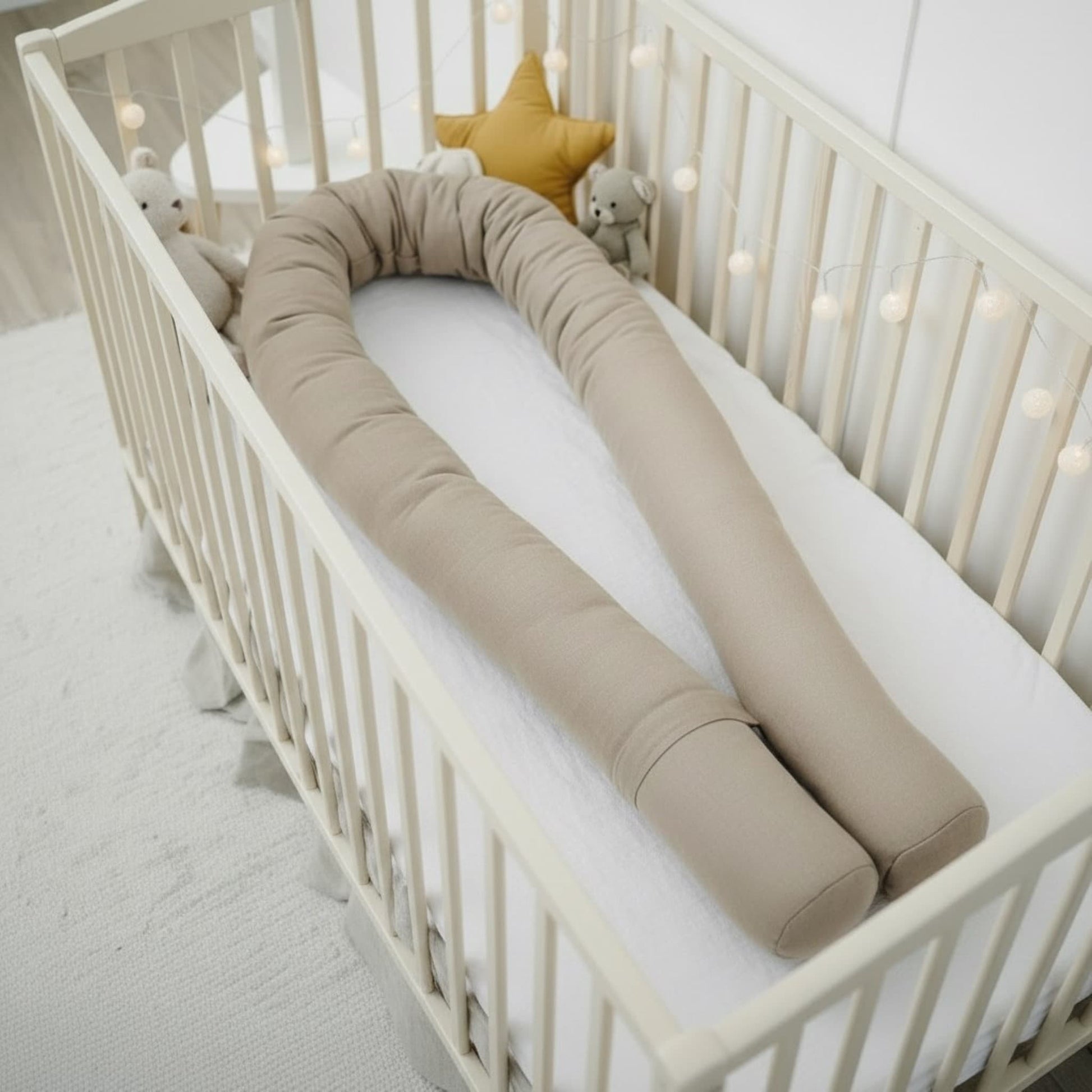 Snake Baby Crib Bumpers, Linen Crib Bumper