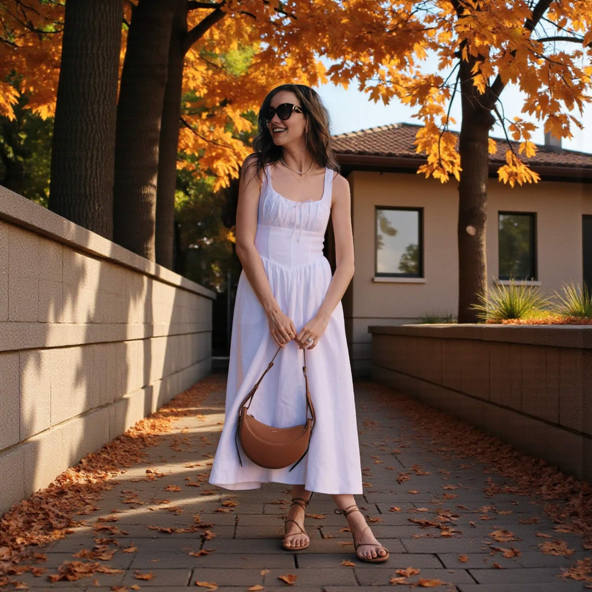 Summer Linen Dress, Sleeveless Midi Dress