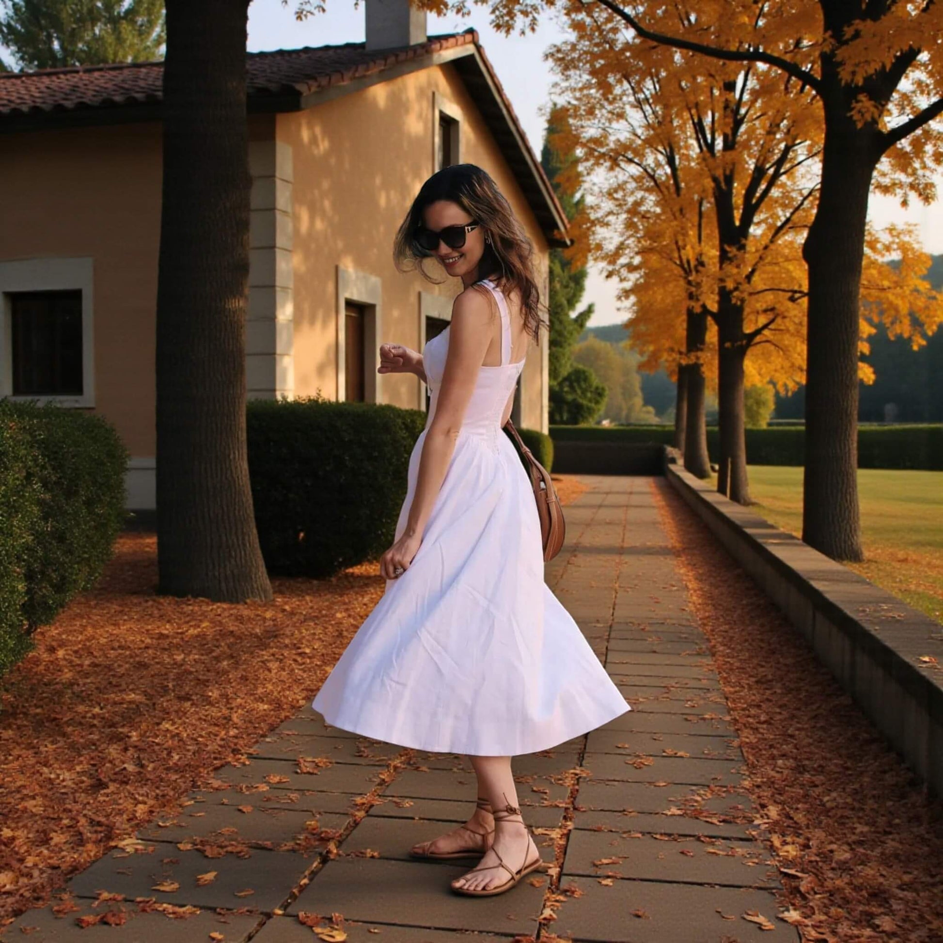 Summer Linen Dress, Sleeveless Midi Dress