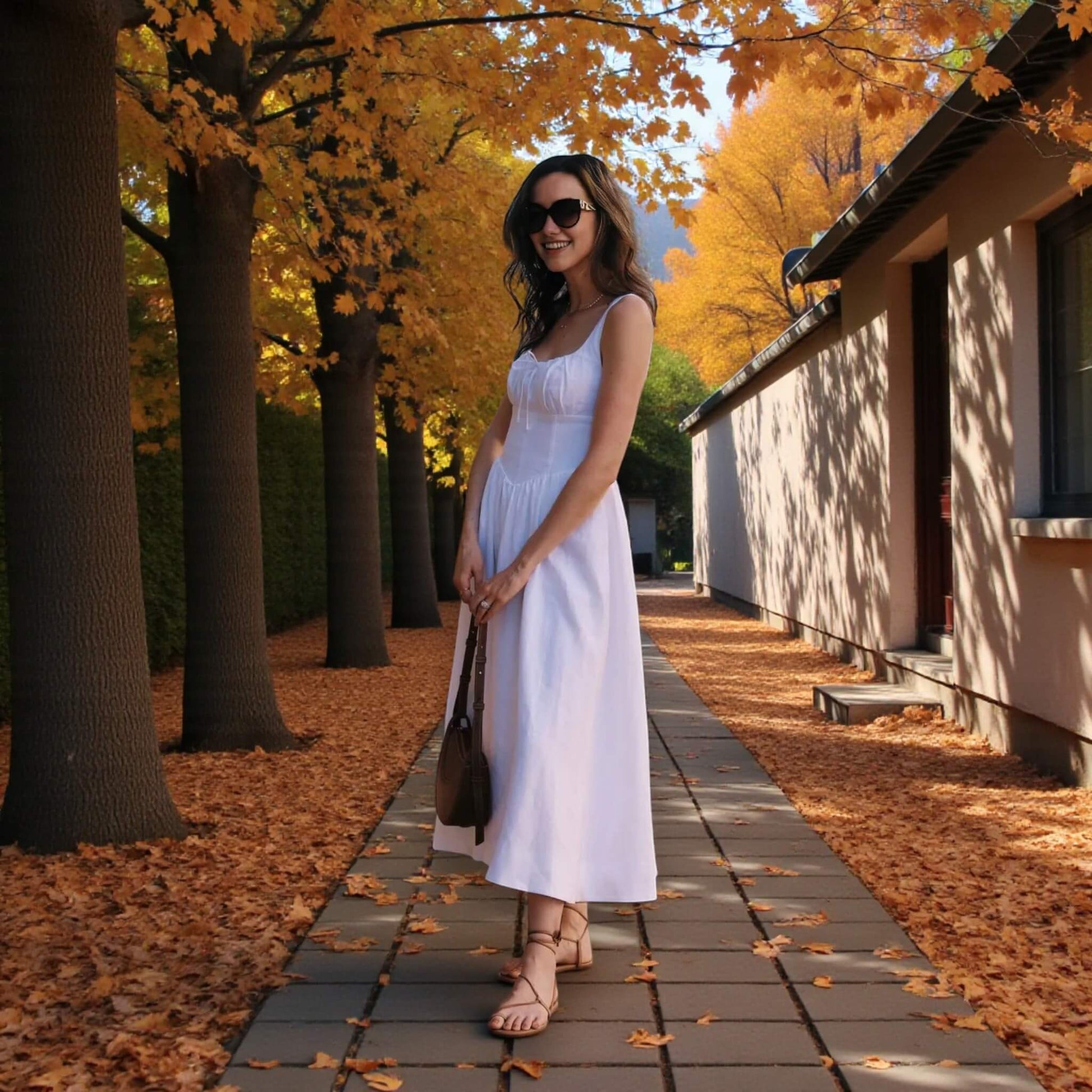 Summer Linen Dress, Sleeveless Midi Dress