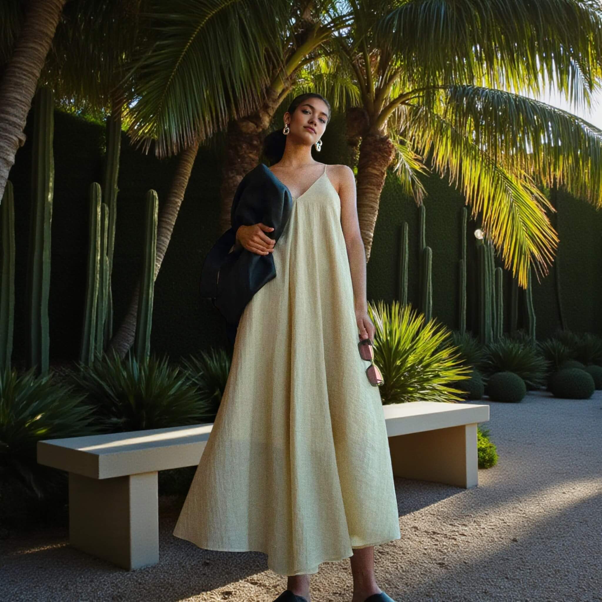 Summer Maxi Dress, Linen Maxi Dress