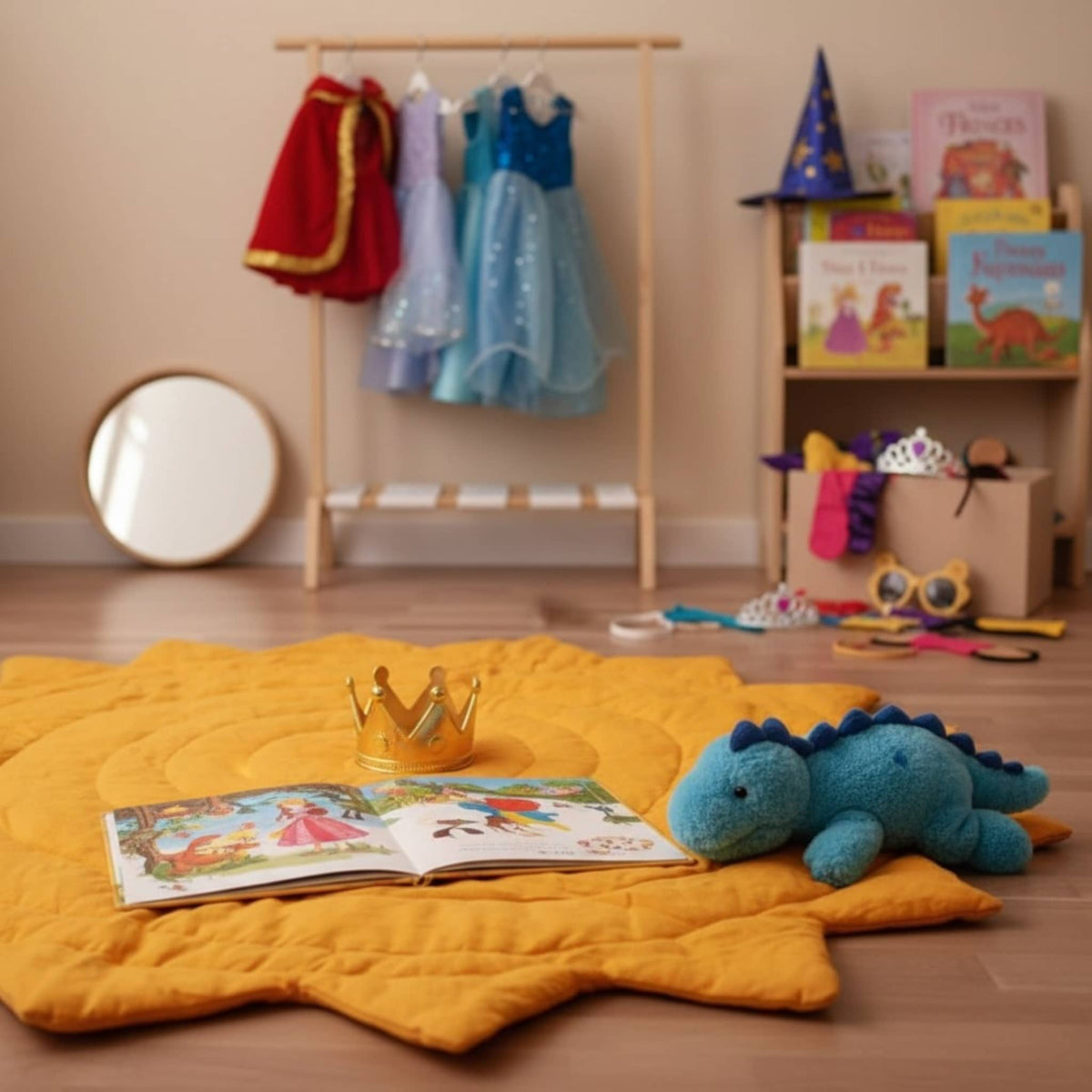 Sun Linen Baby Play Mat, Quilted Kids Play Mat