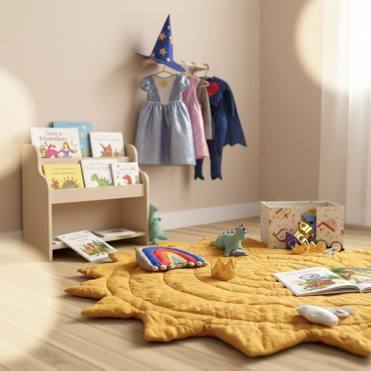 Sun Linen Baby Play Mat, Quilted Kids Play Mat