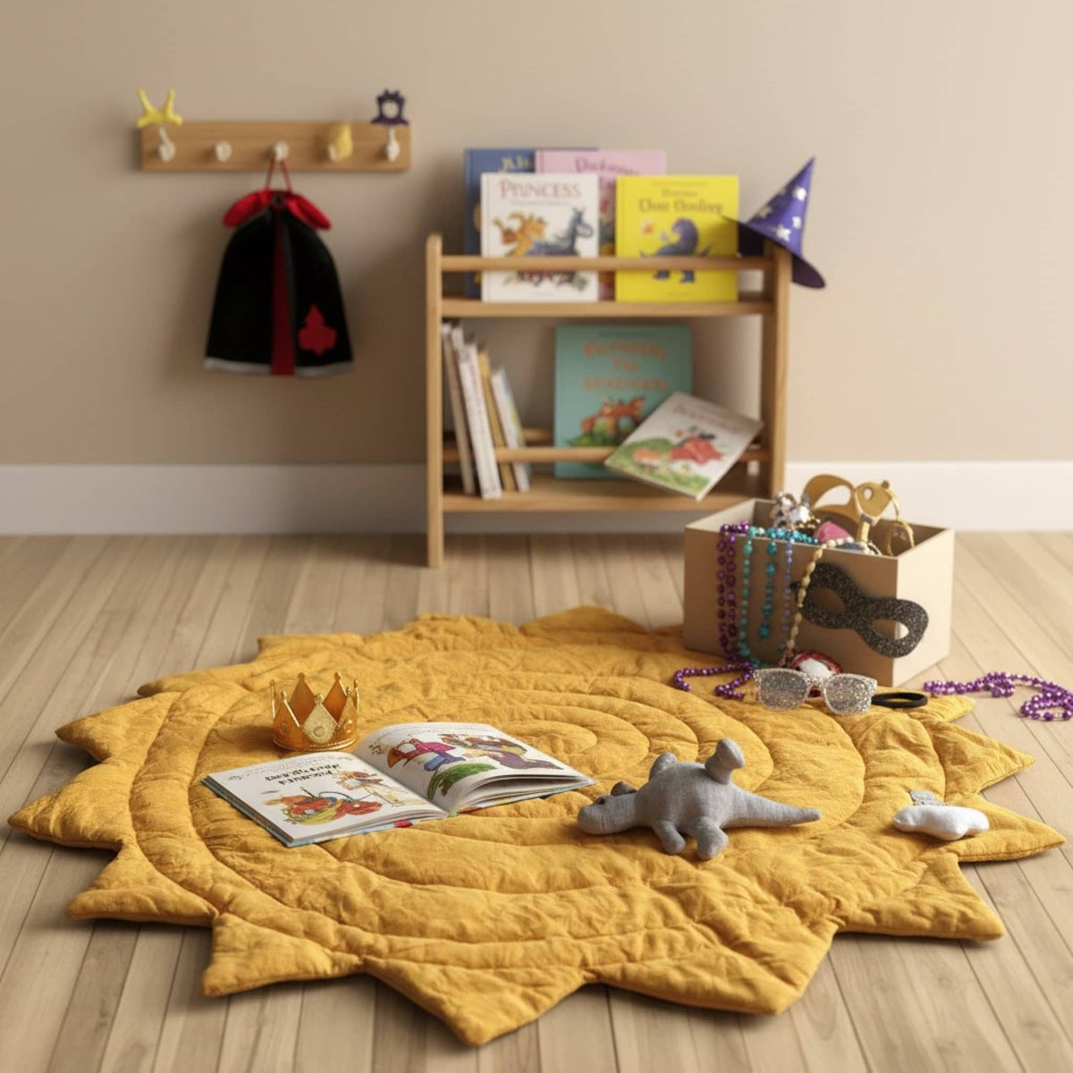 Sun Linen Baby Play Mat, Quilted Kids Play Mat