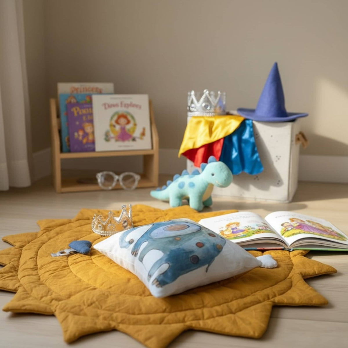 Sun Linen Baby Play Mat, Quilted Kids Play Mat