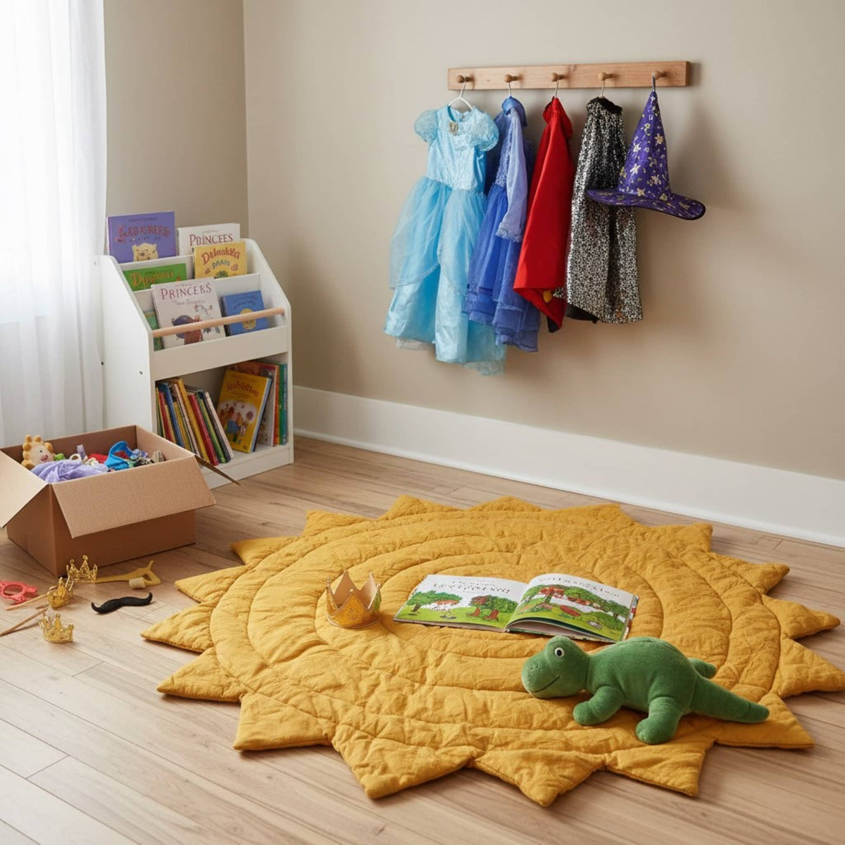 Sun Linen Baby Play Mat, Quilted Kids Play Mat