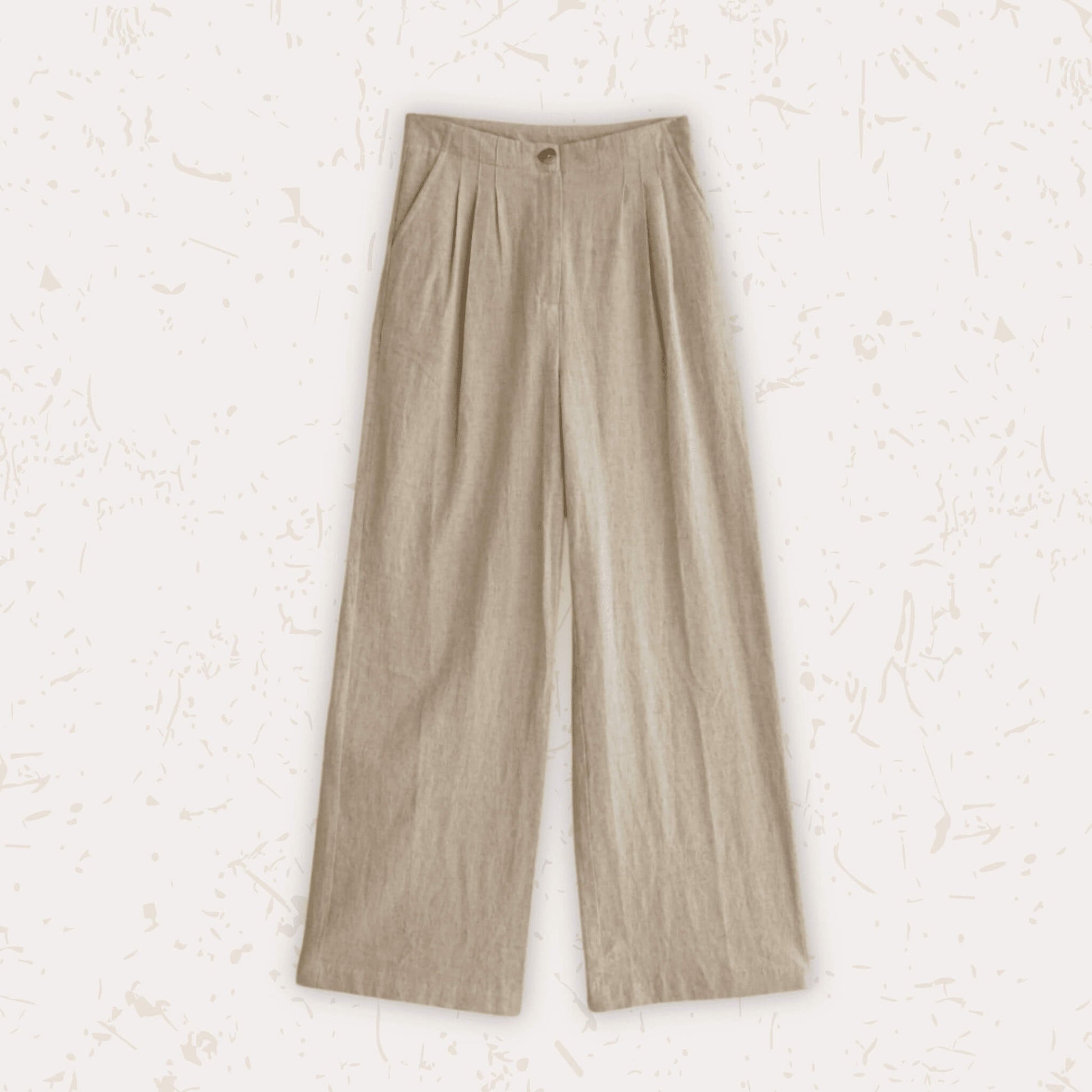 Tailored Linen Trousers, Pleated Wide Leg Linen Pants