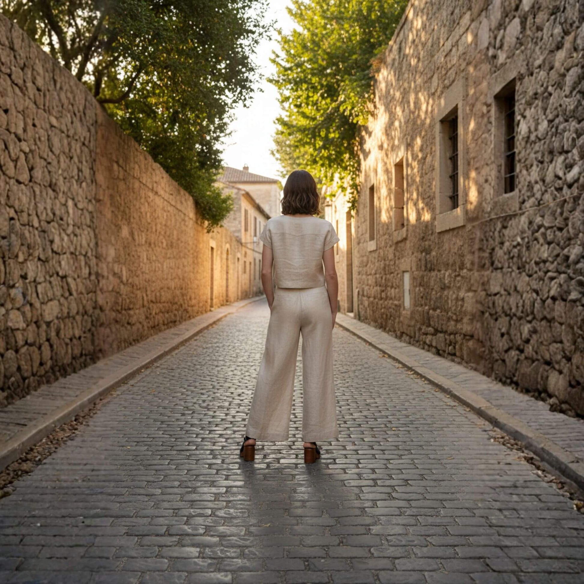 Wide Leg Linen Pants Women, Women Linen Pants